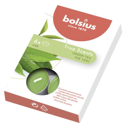 Bolsius tea illatmécses zöld tea 6 db-os