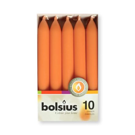 Bolsius háztartási gyertya Narancs 10 db/doboz
