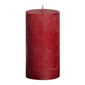 Bolsius rusztikus henger gyertya piros metál