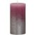 Bolsius rusztikus henger gyertya rózsaszín+pezsgő metál
