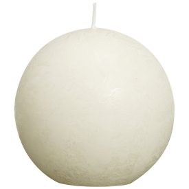 Bolsius rusztikus gömb gyertya törtfehér