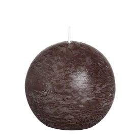 Bolsius rusztikus gömb gyertya barna