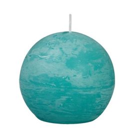 Bolsius rusztikus gömb gyertya türkiz