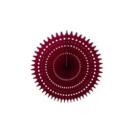 Legyező  Dekoráció Bordó 25 cm