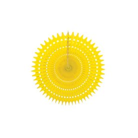 Legyező  Dekoráció Napsárga 25 cm