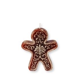 Mézeskalács emberke gyertya sötét barna