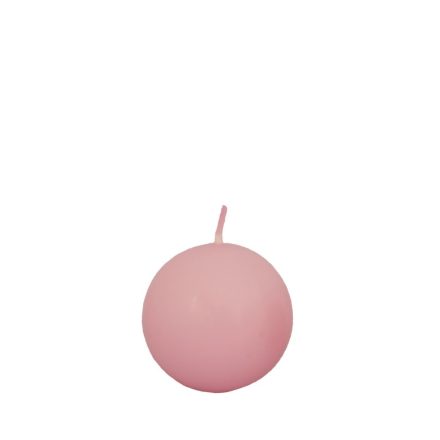 Gömb gyertya Mini Rózsaszín
