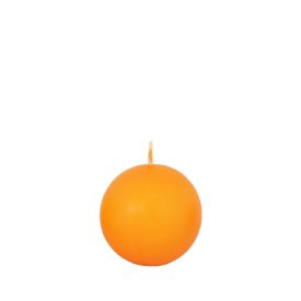 Gömb gyertya Mini Narancs sárga