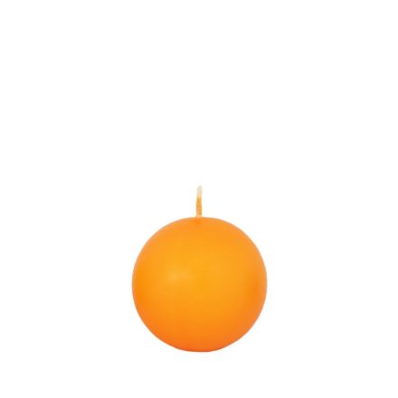 Gömb gyertya Mini Narancs sárga