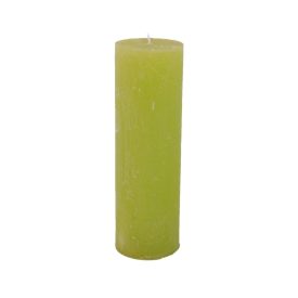 Rusztikus henger gyertya lime 5x15 cm