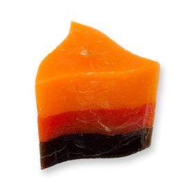 Réteges hullám gyertya ananász-piros