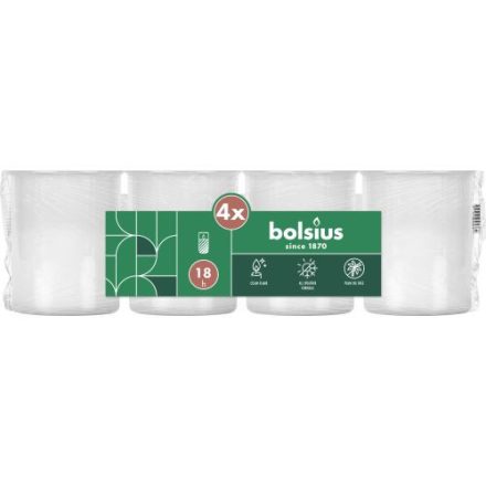 Műanyag mécses Bolsius WK60 (4 db/csomag) fehér