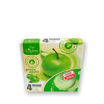 Tea mécses Maxi Zöld alma 4db