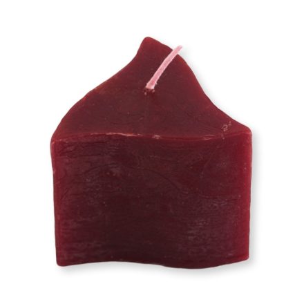 Rusztikus hullám gyertya Bordó