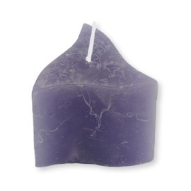 Rusztikus hullám gyertya Lila