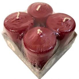 Adventi gyertyák bordó 4 db/csomag