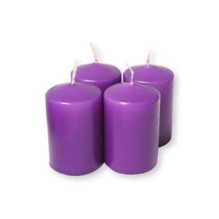 Adventi gyertyák lila 4 db